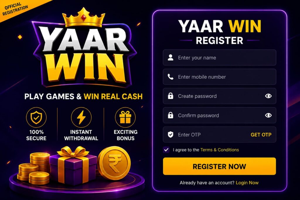 Yaar Win Register